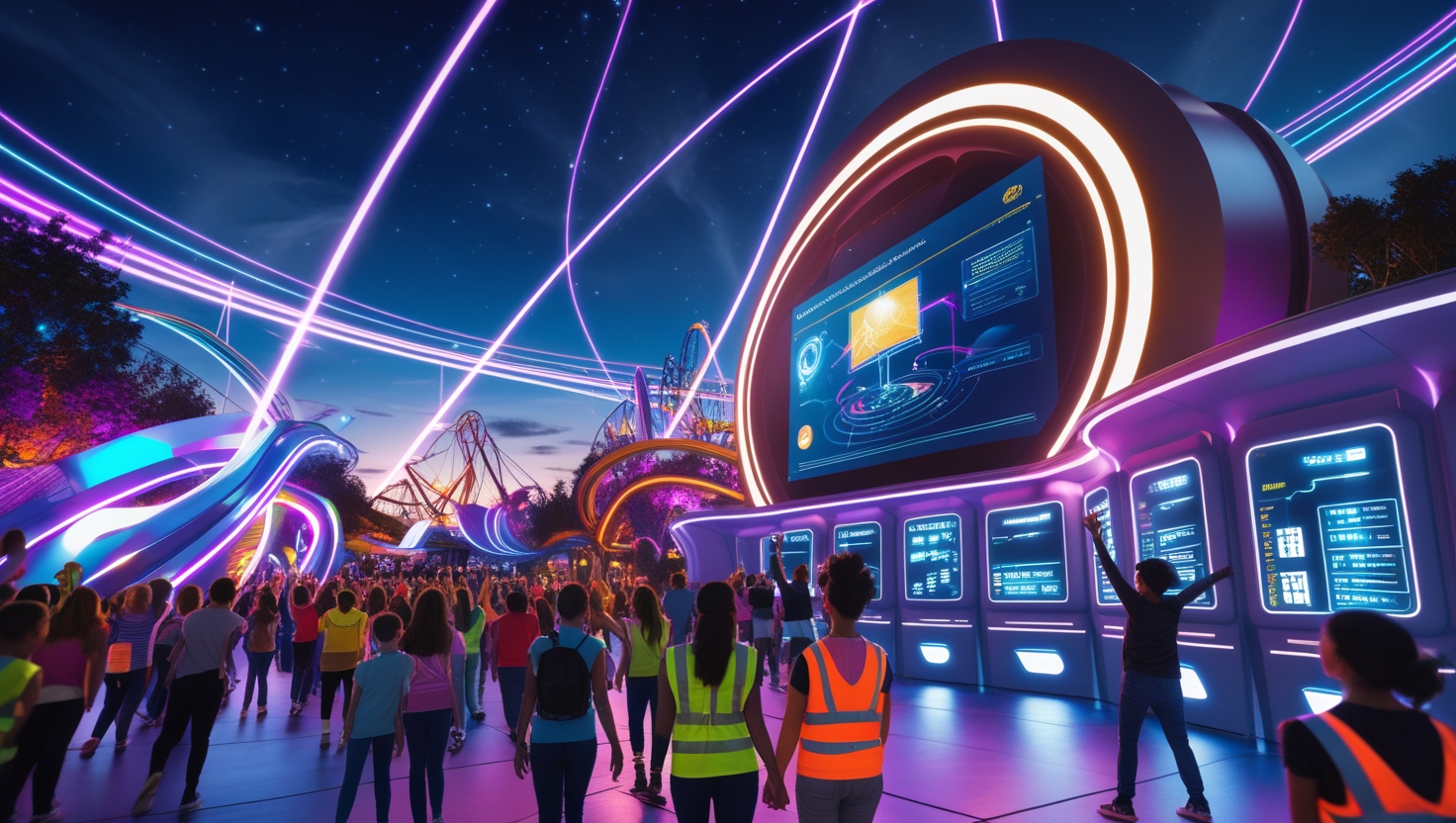 Interactive Lighting Simulation Software for Amusement Parks